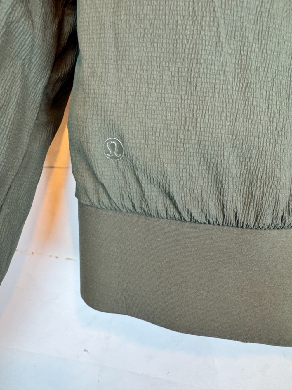 lululemon | Olive Green Reversible Quilted Puffer Bomber Jacket, 4 - Picture 16 of 16
